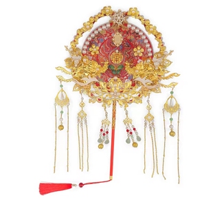 团扇结婚新娘diy扇子秀禾高级材料婚礼双面手工喜扇成品婚嫁婚扇