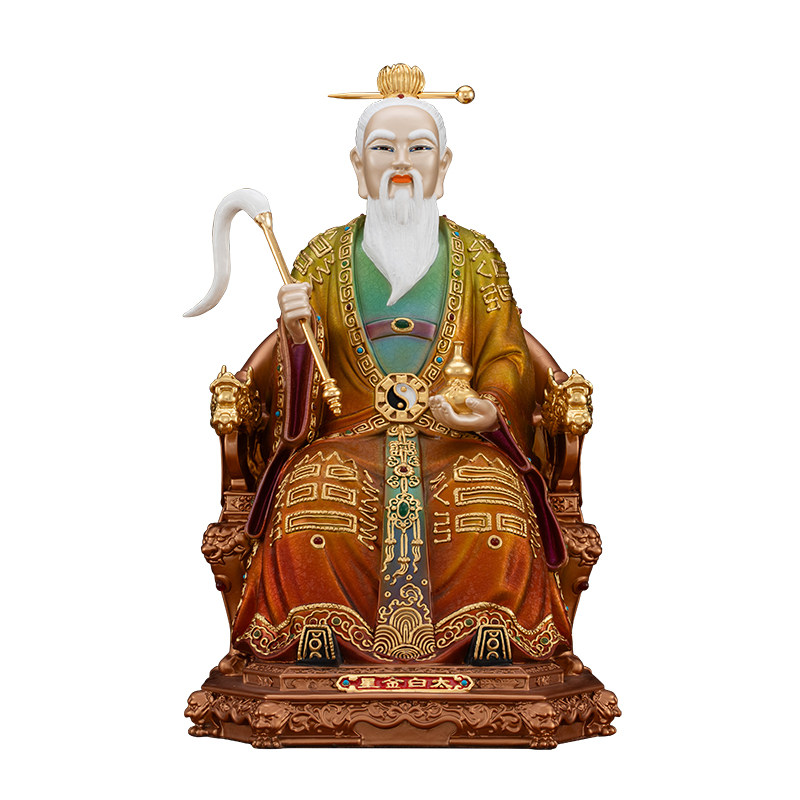 纯铜太白金星神像家用供奉摆件