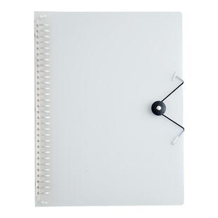 单卖活页夹外壳a4活页壳可拆卸活页笔记本软皮26孔b5透明塑料PP纽扣活页本金属30孔a5大号简约ins绑带学生用