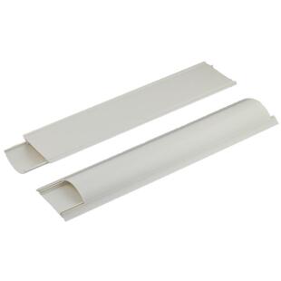 PVC塑料弧形装饰走线槽墙面半圆隐形明装铝合金防踩压电线槽遮丑