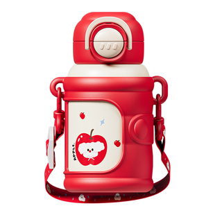 儿童保温杯女孩2025新款小学生上学专用便携水壶幼儿园吸管水杯子