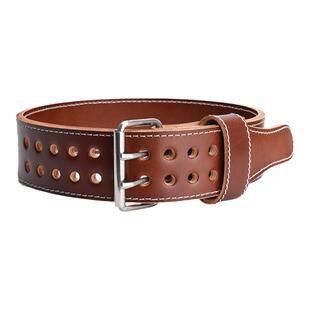 PD双排针举重健身腰带头层牛皮力量举硬拉护腰带健美健体非ROGUE