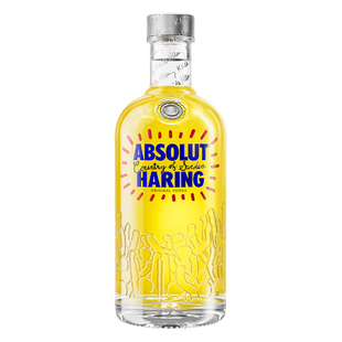 Absolut绝对伏特加KeithHaring艺术瓶700ml洋酒瑞典进口调酒大瓶