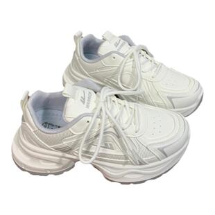 回力女鞋冬季老爹鞋子女保暖加绒2025新款百搭厚底增高运动小白鞋