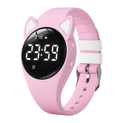 佑烁可爱猫耳朵小学女孩子电子表