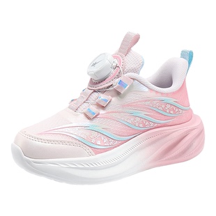 双星童鞋女童旋转扣运动鞋2026春秋新款中大童网面透气女孩跑步鞋