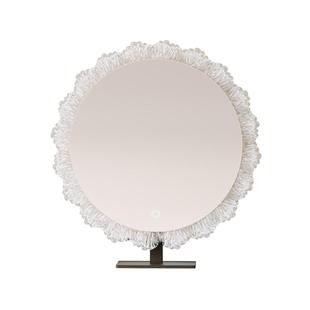 梳妆台镜子桌面云朵化妆镜大轻奢台式镜子旋转梳妆镜卧室镜子挂墙