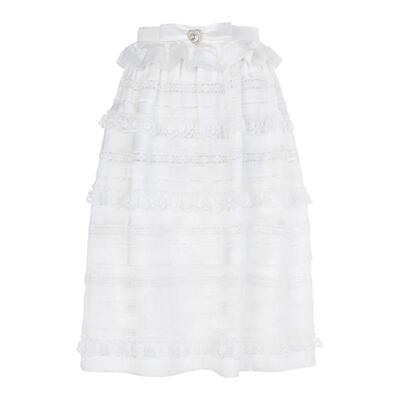 时尚洛可可花边长半裙