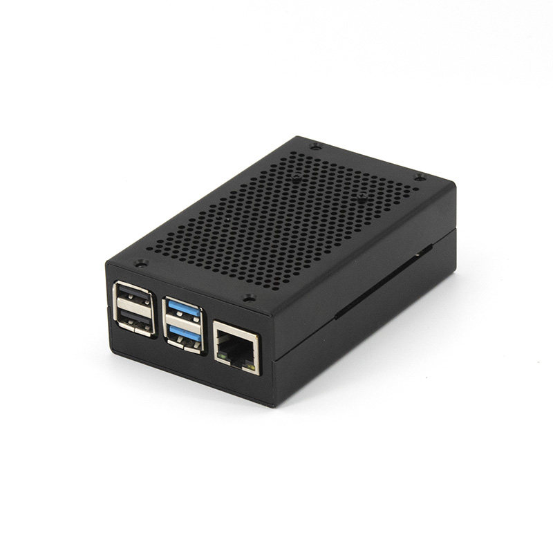 定制树莓派3b/4b铝合金外壳Raspberry Pi 4散热壳子风扇盒子配件