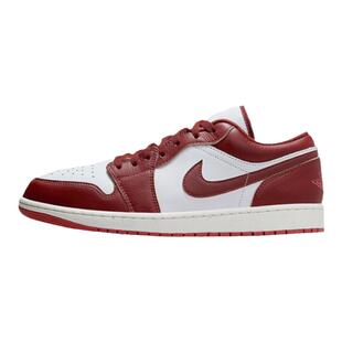 Air Jordan 1 Low AJ1 沙丘红黑脚趾白蓝色皮革牛仔复古篮球鞋