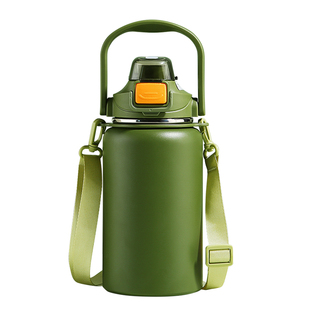 保温杯大容量水杯男女儿童带吸管杯子316不锈钢学生运动保温水壶