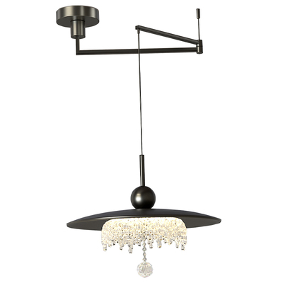 中古风餐厅灯摇臂吊灯可位移吧台