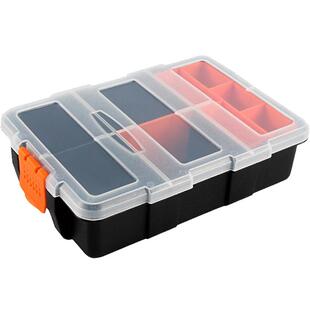 v域堡 家庭维修盒304不锈钢螺丝工具盒自攻木牙螺丝盒套装