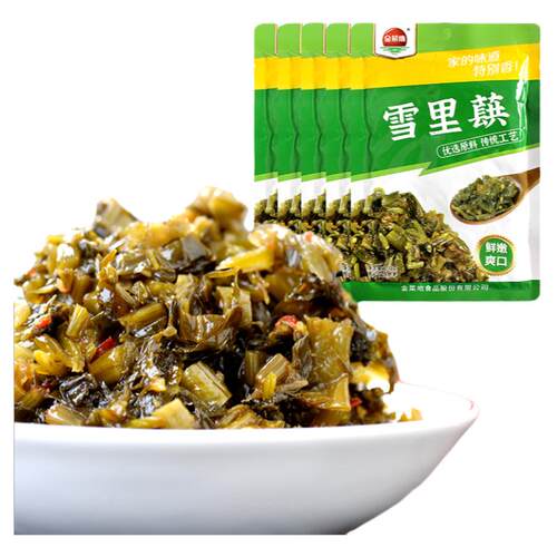 金菜地热销100g*5袋雪里蕻爽口下饭拌面泡菜酱腌咸菜雪菜安徽特产