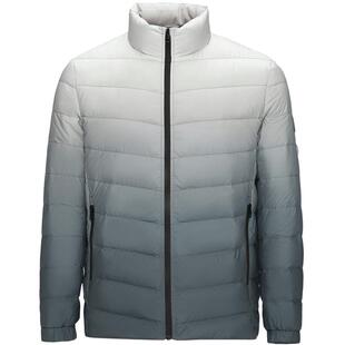 HLA/海澜之家山不在高系列羽绒服25秋冬新款渐变立领抗静电外套男