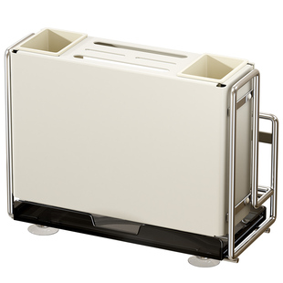 磁吸厨房刀架置物架放锅盖菜板刀具砧板筷筒台面多功能一体收纳盒