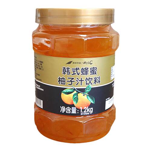 鲜活韩式柚子茶 冲饮饮料果酱 优果C花果茶韩式蜂蜜柚子茶酱1.2kg