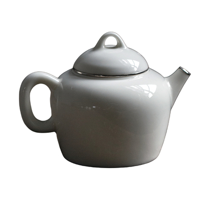 季度窑纯手工陶瓷双包银口泡茶壶