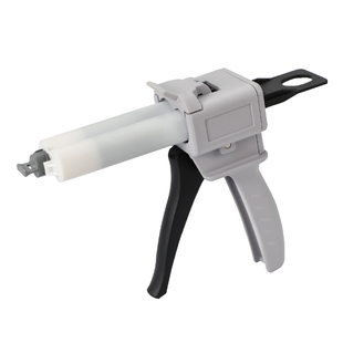 ab胶枪金属扣50ml双管手动推进式AB胶水1:1 2比1双组分混合管打胶