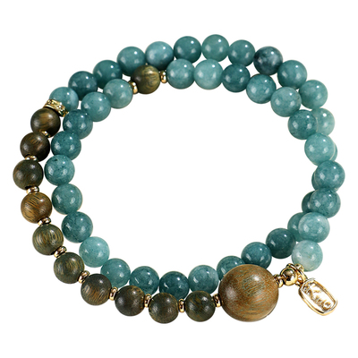 【普陀山官方】金丝檀木手链