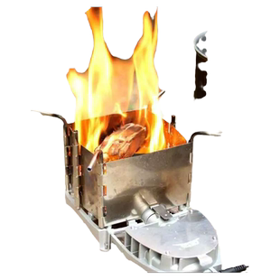 brs-116柴火炉 BRS猛火野餐炉具炉头 自带鼓风机 做烤肉 烧烤炉架