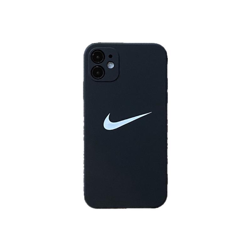 方形黑色12适用苹果14promax手机壳11nike8plus男女xs/17软13全包15防摔保护套16简约xs超薄散