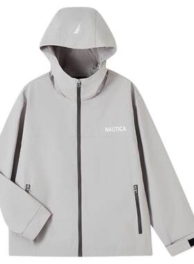 【硬壳】NAUTICA童装 男童女童外套外出春秋季夹克户外防泼防静电