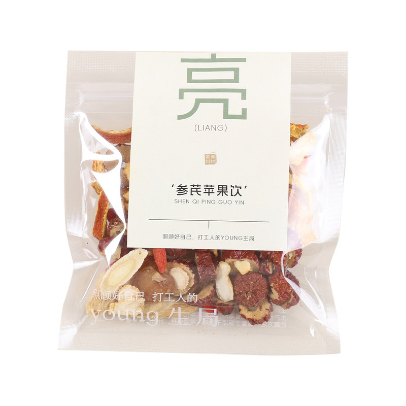 苹果黄芪水参桂圆元气素颜红润茶