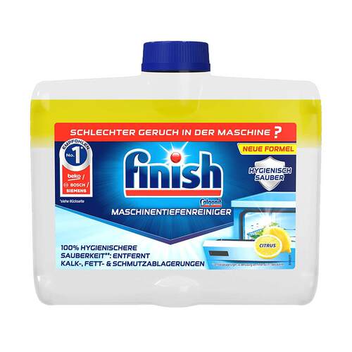【自营】Finish亮碟洗碗机体清洁剂专用洗涤剂柠檬味3瓶非洗碗块