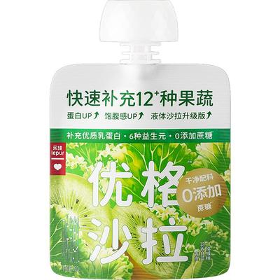 乐纯优格沙拉果蔬酸奶100g*12袋