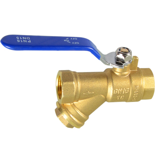 4分6分1/1.2/1.5/2寸自来水内螺纹过滤器球阀Y型铜阀门带过滤网