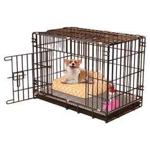 可折叠狗笼防钻防咬猫笼全丝加固加粗铁笼中小型犬带厕所宠物笼子