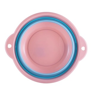 便携式可折叠洗脸盆宿舍用旅行压缩家用大号盆子洗衣盆水盆双耳