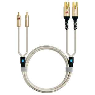 戈利狮双莲花转双卡农母音频线 调音台打碟机效果器接功放音箱线