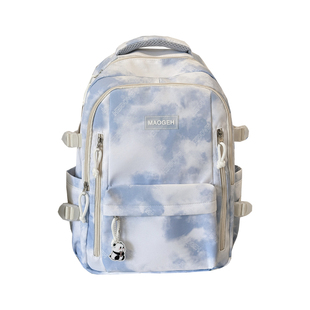 学院风书包女2025新款初中女生高中学生双肩包大容量上课减负背包