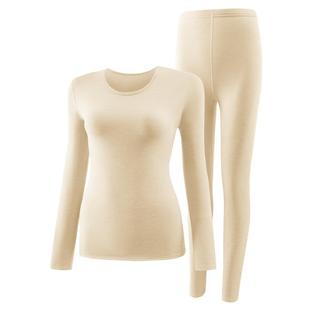 俞兆林保暖内衣女款加厚加绒防寒无痕内穿打底秋衣秋裤女士套装冬