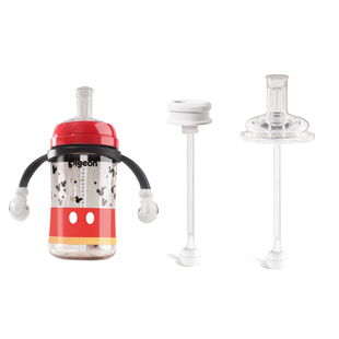 适配贝亲米奇迪士尼奶瓶配件直饮吸管重力球鸭嘴奶嘴第三代水杯盖