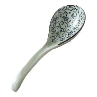 小汤勺家用短柄一人一勺精致大号盛汤长柄日式高颜值高端陶瓷汤勺