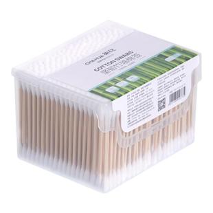 茶花棉签一次性棉花棒双头掏耳耳朵化妆竹尖头专用棉球棉棒挖耳勺