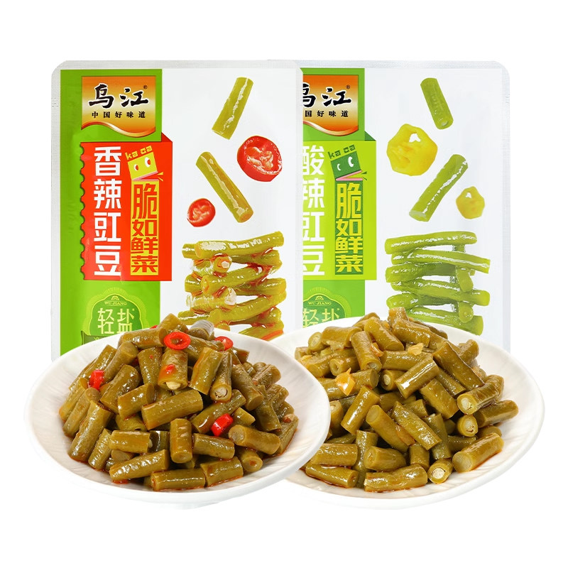 乌江香辣/酸辣豇豆30g8袋/15袋开味菜咸菜酸豆角佐餐下饭菜