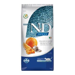 【自营】Farmina法米娜猫粮5kg鲱鱼甜橙成猫粮高蛋白无谷猫主粮