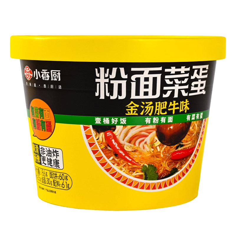 小香厨粉面菜蛋桶装速食