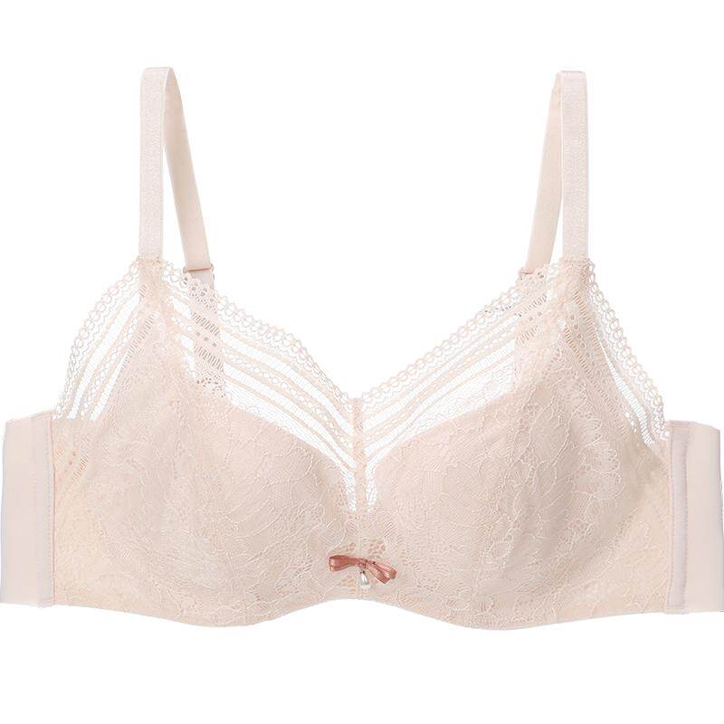 安莉芳商场同款蕾丝防走光抹胸内衣女薄款大胸显小文胸EB00344