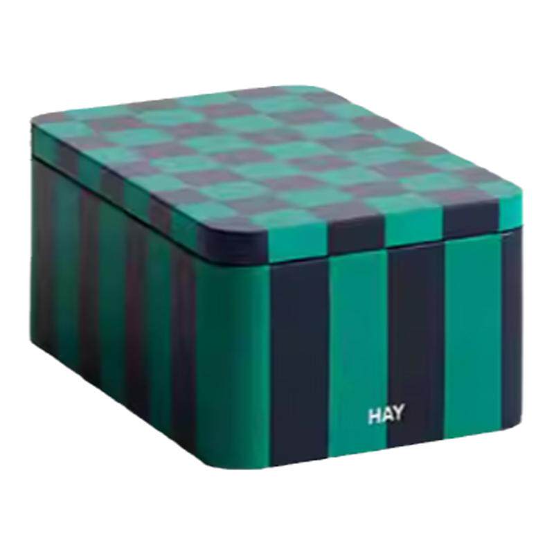 【2024AW新品】HAY Tin Container金属收纳盒收纳多功能带盖防尘