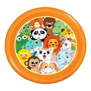 儿童夜光安全软飞盘手抛可回旋发光飞碟户外运动室外玩具男孩女孩