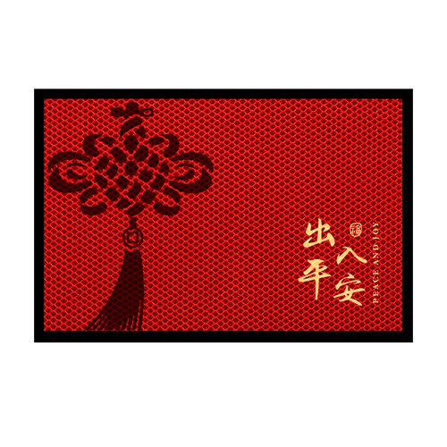 红色入户门地垫防滑门垫家用进门脚垫2026新款门口垫子蹭土不显脏