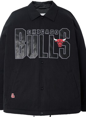 杰克琼斯NBA联名公牛队2026年冬季羽绒服男装外套潮上衣226123003