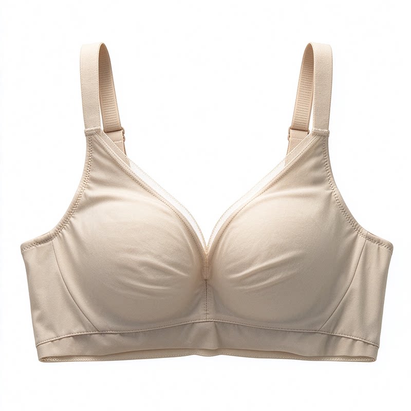 Kbra日本100%真丝桑蚕丝内衣女秋冬小胸聚拢防下垂收副乳透气文胸
