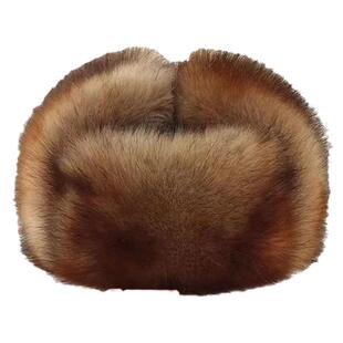 东北狗皮帽男士加厚保暖户外狐狸毛帽子男冬季中老年护耳雷锋帽