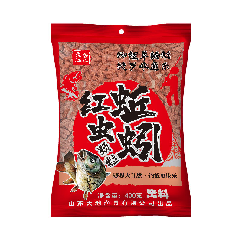 钓鱼专用红虫蚯蚓颗粒打窝料散装皮筋颗粒野钓鲫鱼鲤鱼通杀鱼饵料